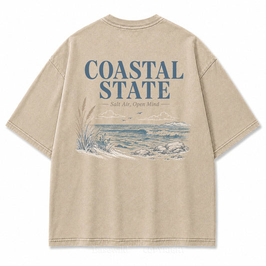 Coastal State Ocean Shore Graphic T-Shirt
