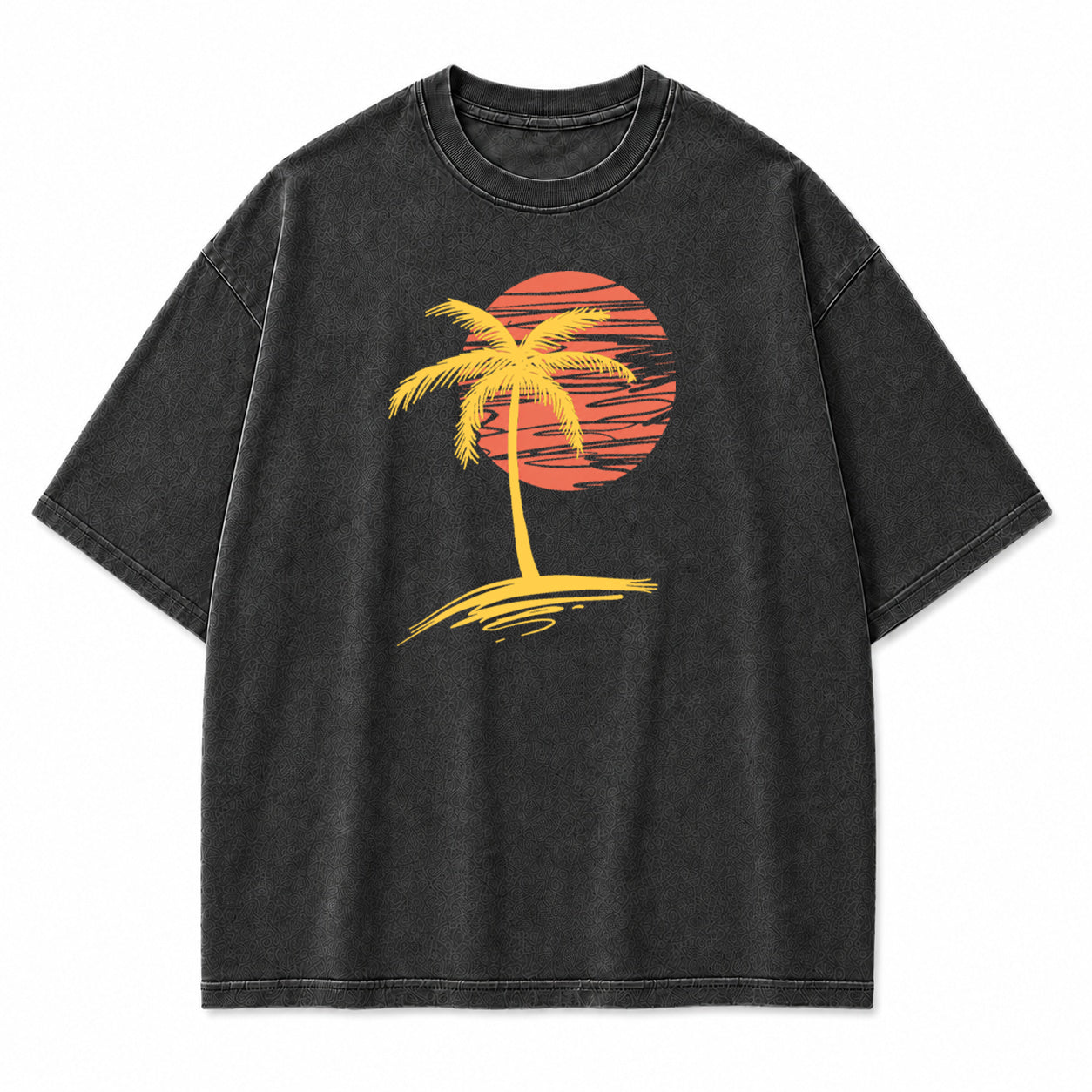 Palm Sunset Tropical Graphic T-Shirt