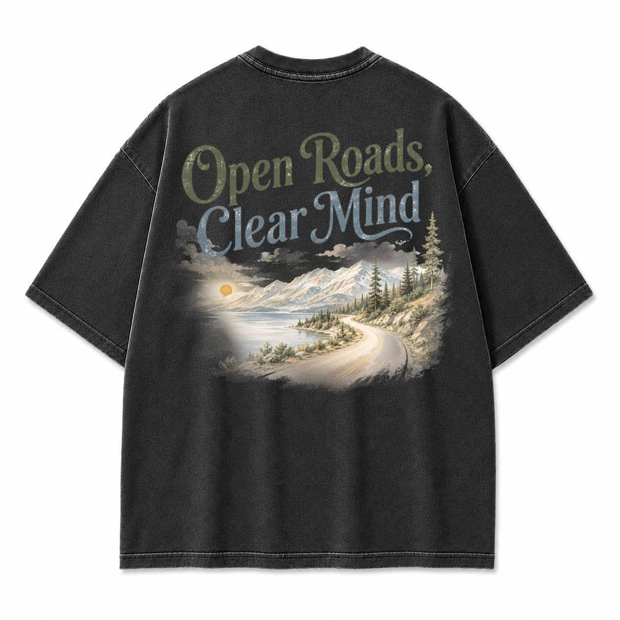 Open Roads Clear Mind Graphic T-Shirt