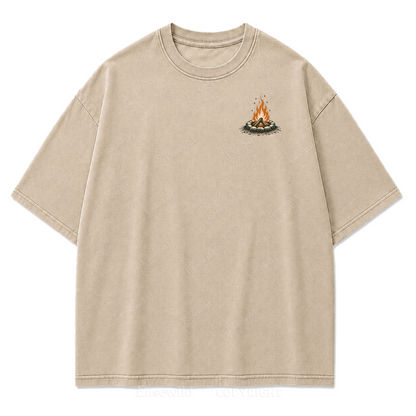 Under Open Skies Campfire Nights Washed Print Tee
