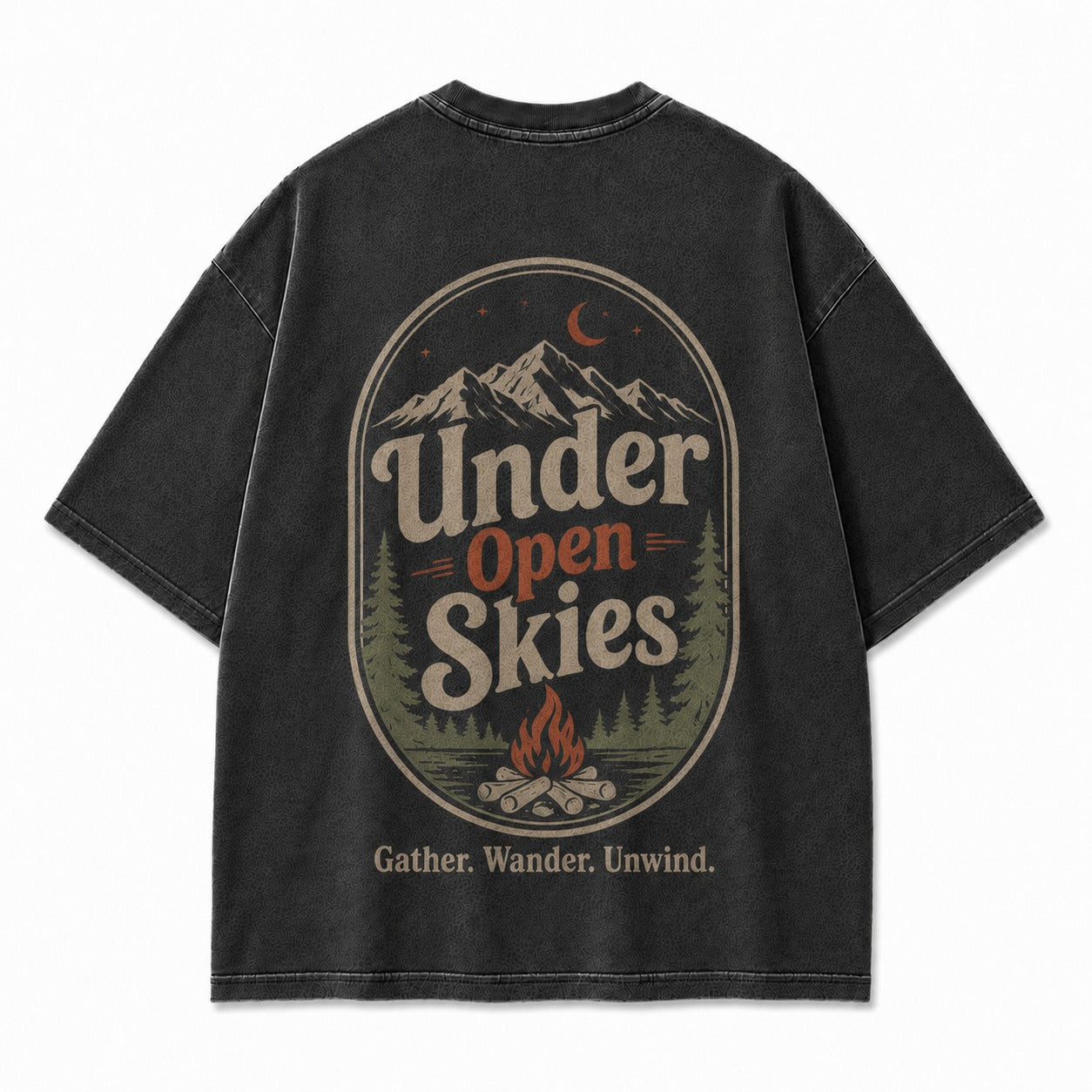 Under Open Skies Campfire Graphic Tee
