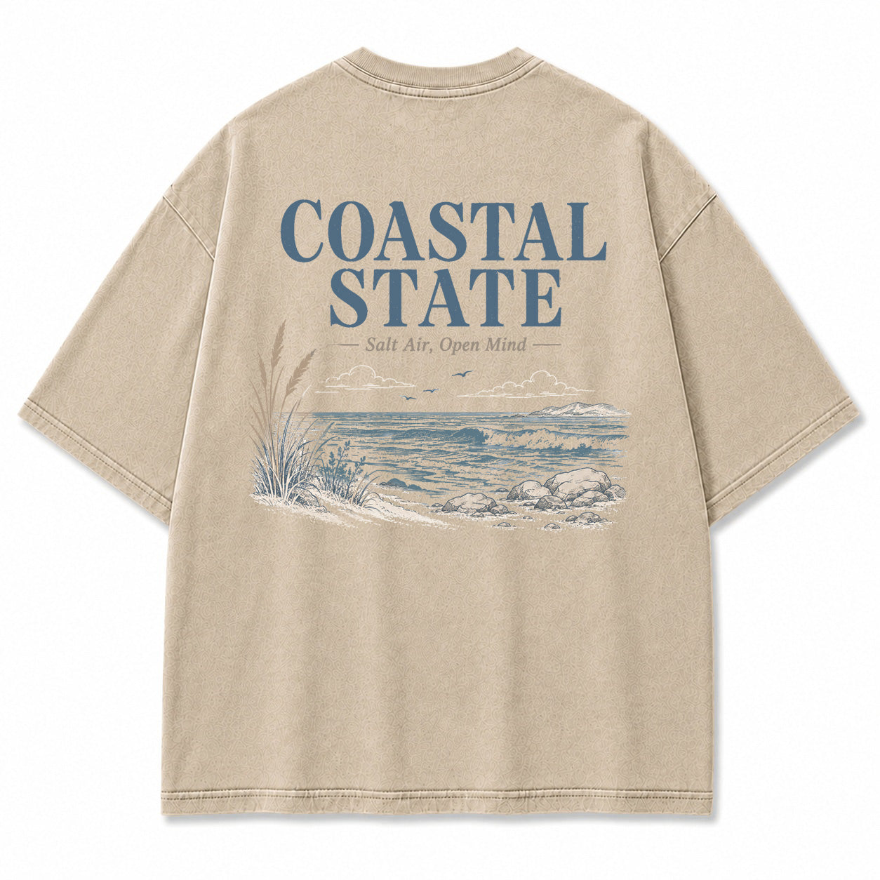 Coastal State Ocean Shore Graphic T-Shirt