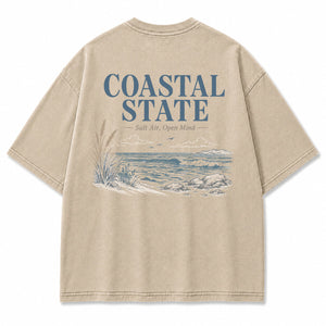 Coastal State Ocean Shore Graphic T-Shirt