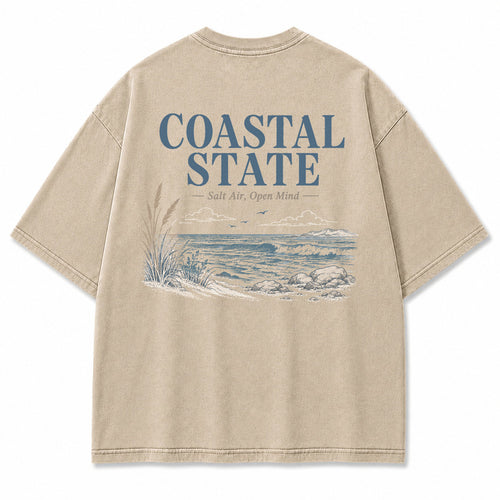 Coastal State Ocean Shore Graphic T-Shirt