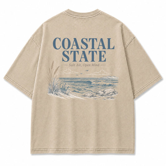Coastal State Ocean Shore Graphic T-Shirt