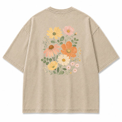Pastel Wildflower Graphic T-Shirt