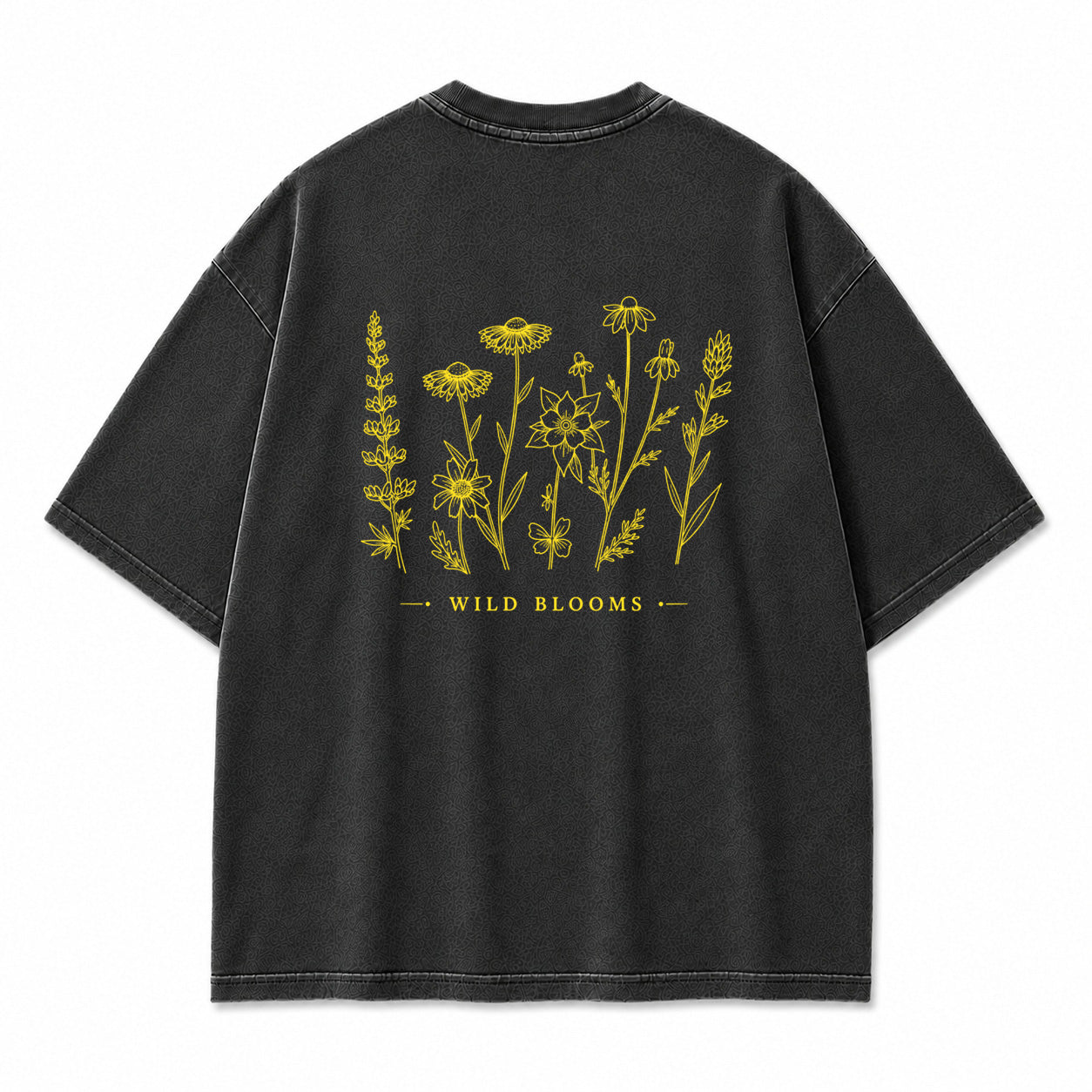 Wild Blooms Botanical Flower Graphic T-Shirt