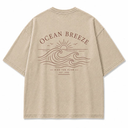 Ocean Breeze Minimal Graphic T-Shirt