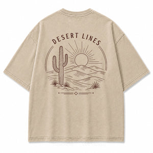 Desert Lines Minimal Graphic T-Shirt