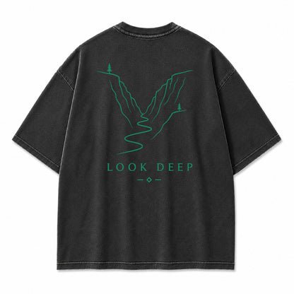 Look Deep Canyon River Graphic T-Shirt