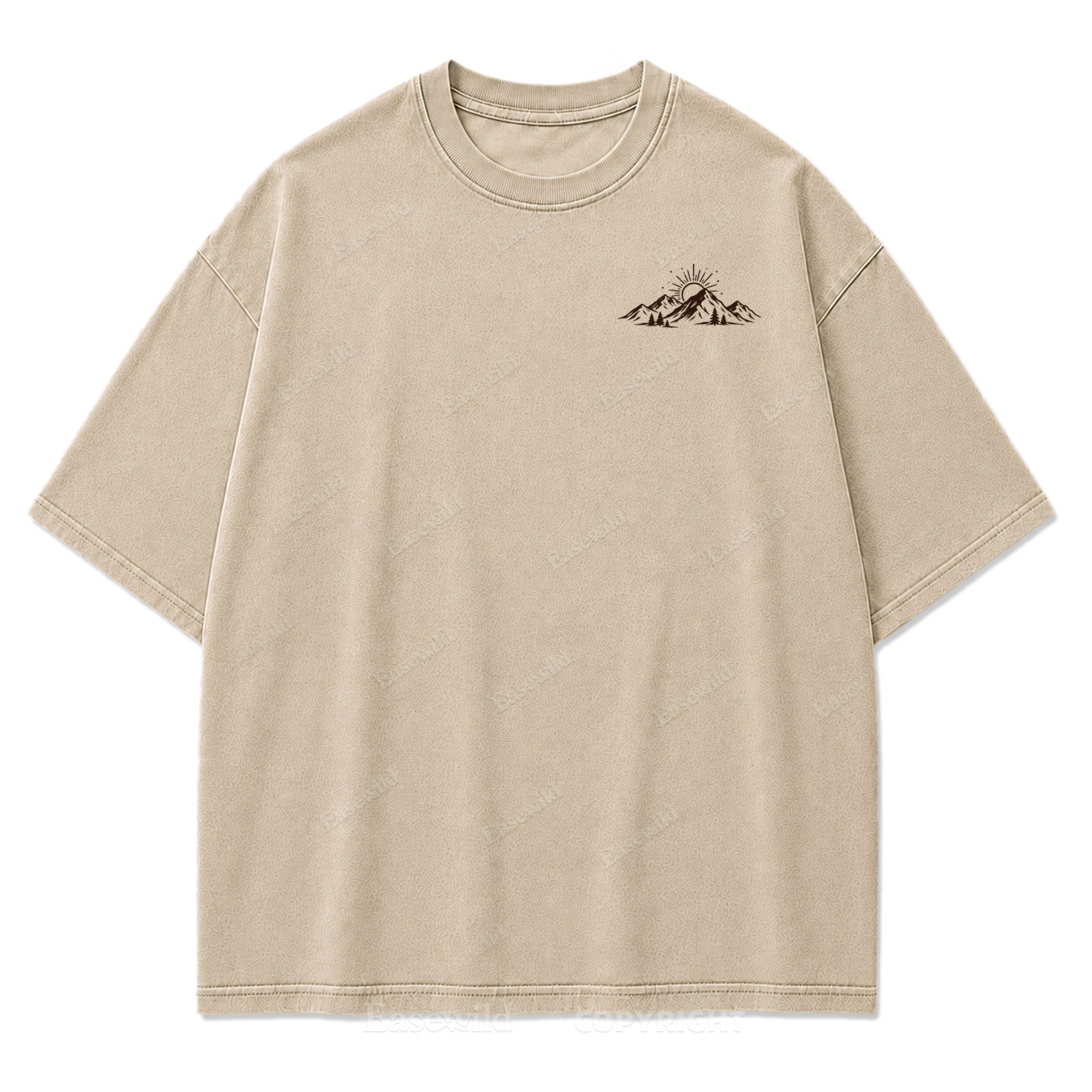 Faith Moves Mountains Washed Print Tee