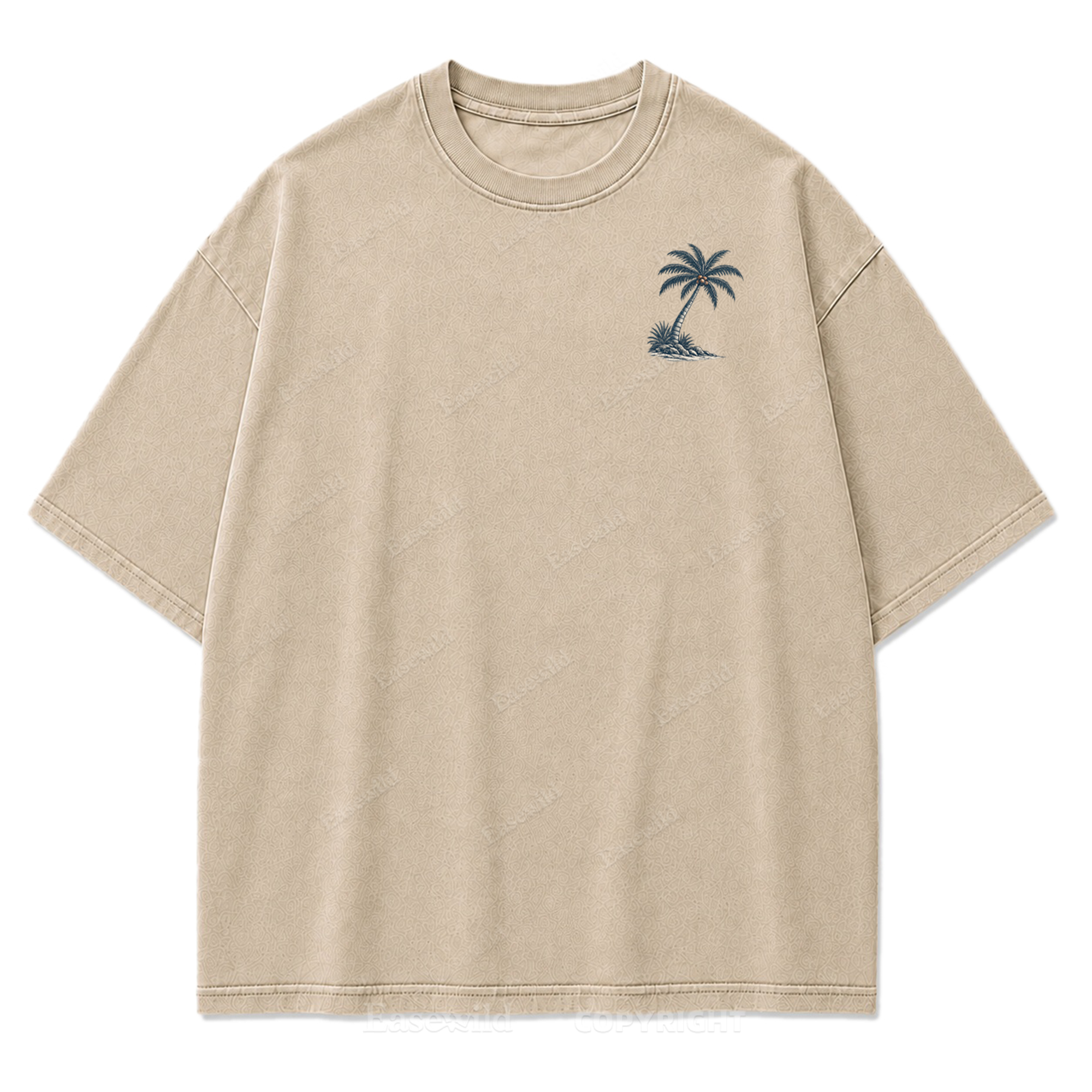 Salty Soul T-Shirt mit Küsten-Print im Used-Look