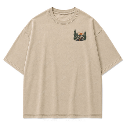 Chasing Quiet Places Washed Print Tee