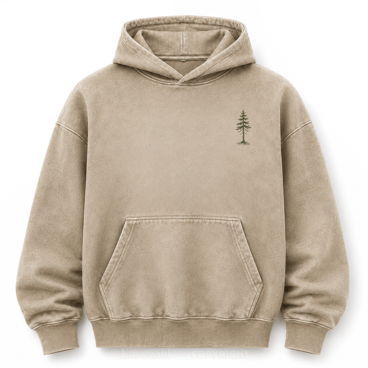 Wild in Quiet Ways Vintage Pine Washed Graphic Hoodie