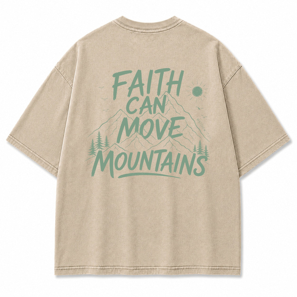 Faith Mountains Line Art Graphic T-Shirt