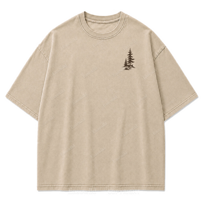 Go Somewhere Quiet Washed Print Tee