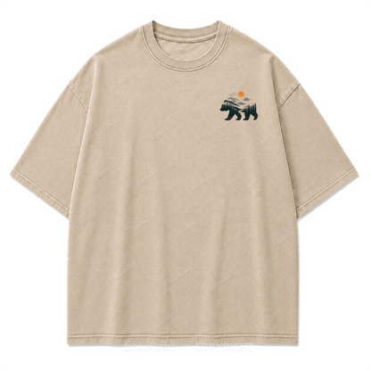 Roam More Worry Less Washed Print Tee