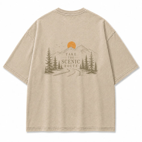 Take The Scenic Route Graphic T-Shirt