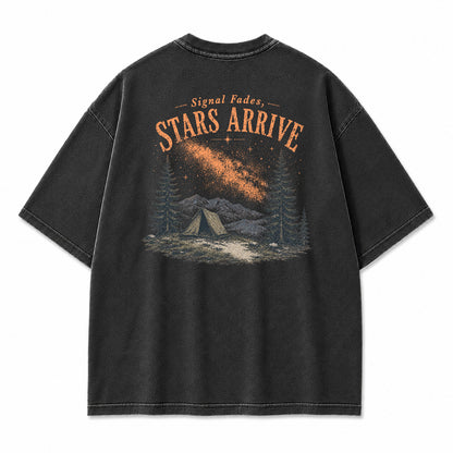 Signal Fades Stars Arrive Graphic T-Shirt