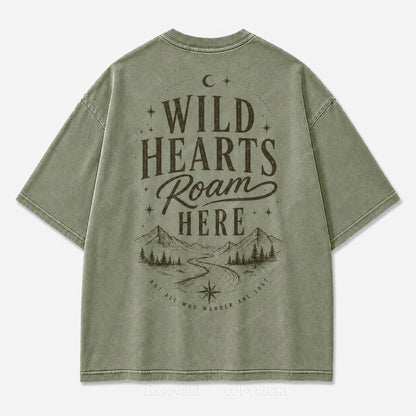 Where Wild Hearts Roam Mountain Graphic Tee