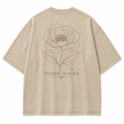 Bloom In Peace Floral Graphic T-Shirt
