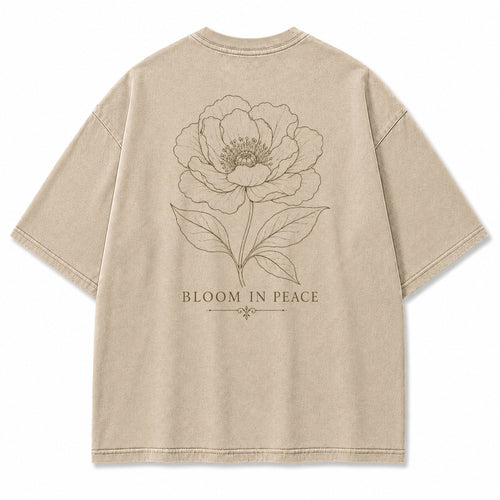 Bloom In Peace Floral Graphic T-Shirt