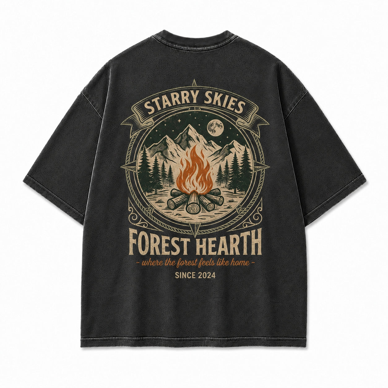Forest Hearth Campfire Graphic Tee