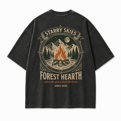 Forest Hearth Campfire Graphic Tee