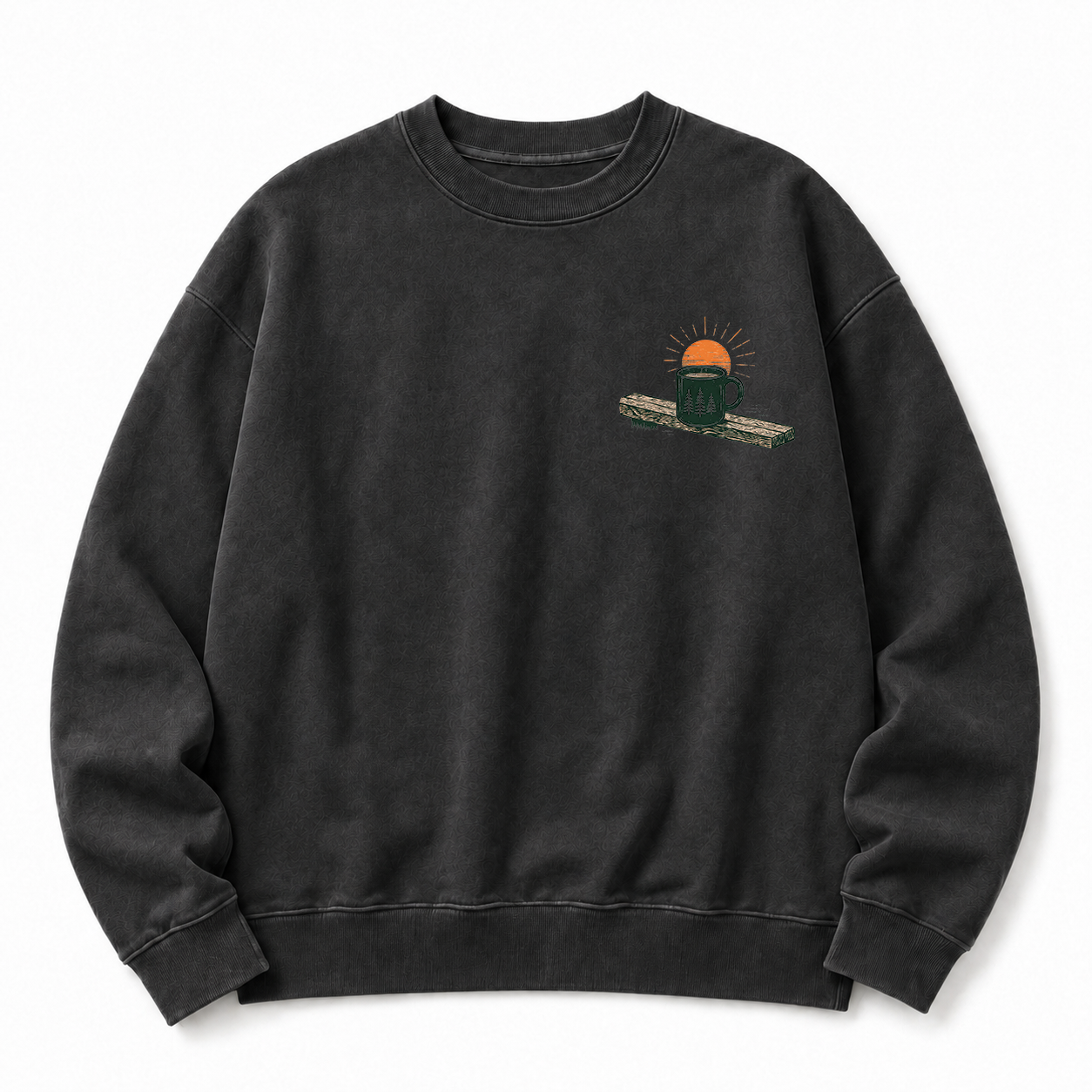 Slow Mornings Washed Graphic Sweatshirt