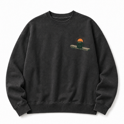Slow Mornings Washed Graphic Sweatshirt