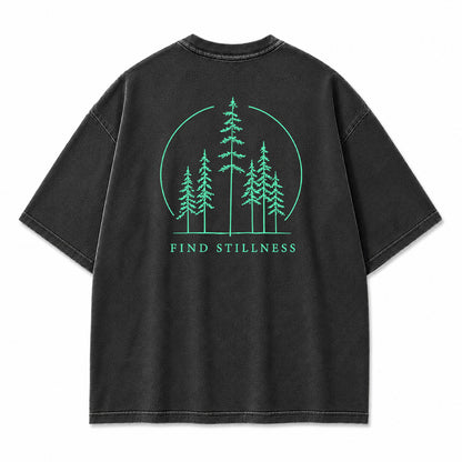 Find Stillness Pine Forest Graphic T-Shirt