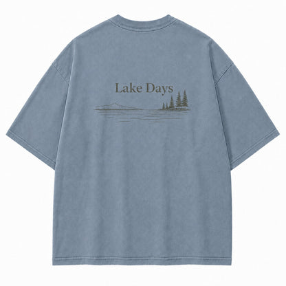 Where Quiet Lake Days Feel Simple and Free Tee