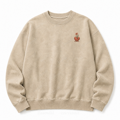 Bloom Through Broken Washed Sweatshirts