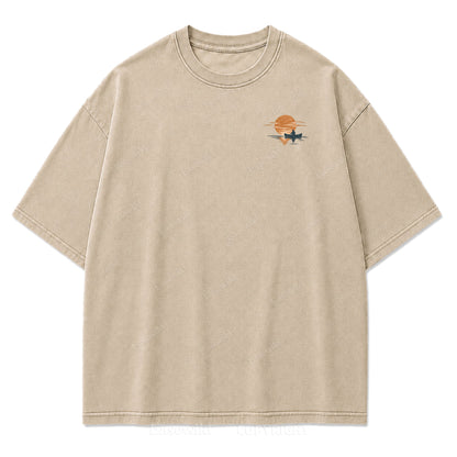 Stay Awhile by the Water Print Tee