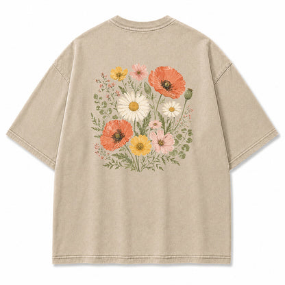 Wildflower Bouquet Graphic T-Shirt