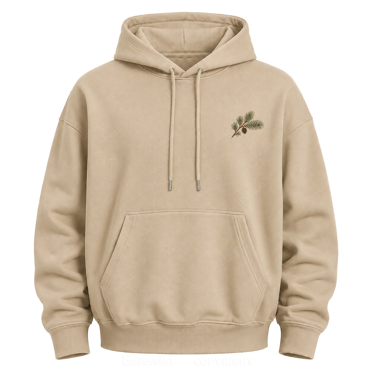 Meet Me Where the Pines Whisper Vintage Woodland Graphic Hoodie