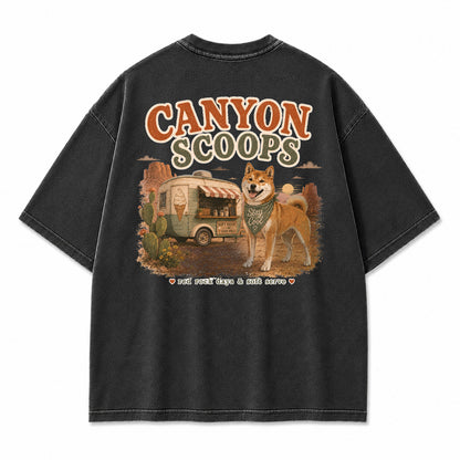 Canyon Scoops Shiba Inu Graphic T-Shirt