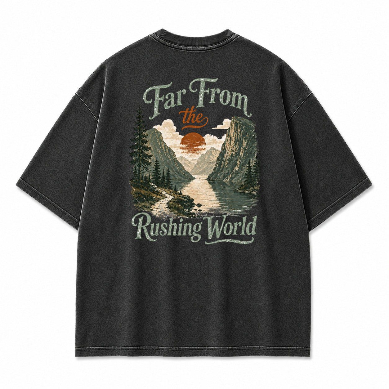 Far From the Rushing World Graphic T-Shirt