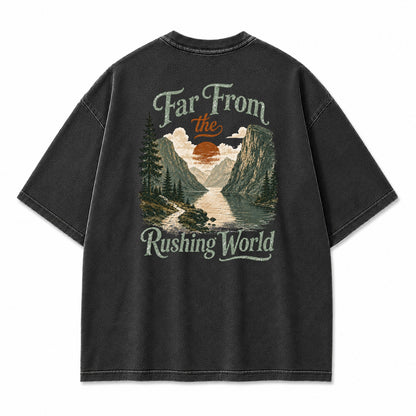 Far From the Rushing World Graphic T-Shirt