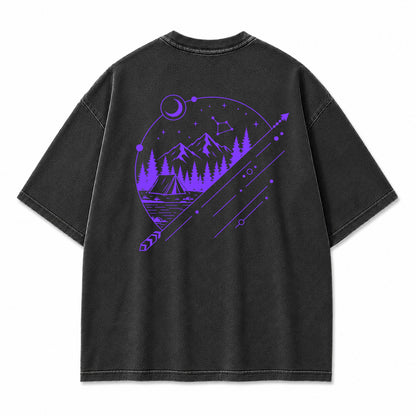 Celestial Mountain Camp Graphic T-Shirt