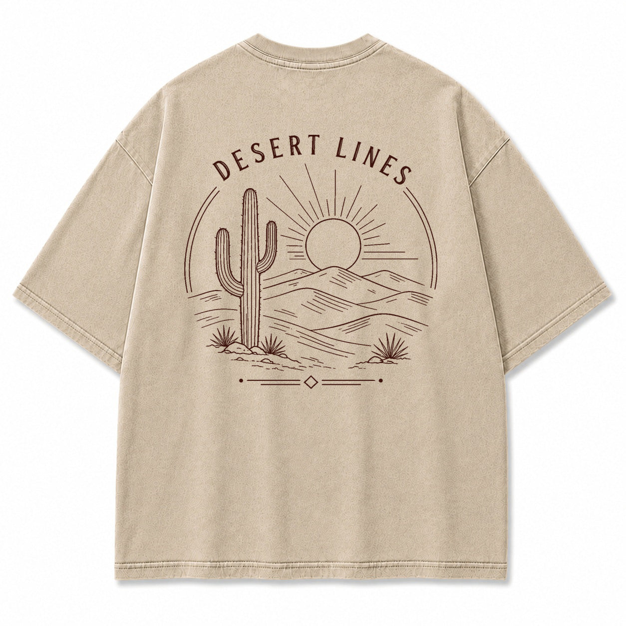 Desert Lines Minimal Graphic T-Shirt