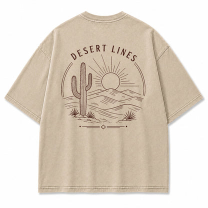 Desert Lines Minimal Graphic T-Shirt