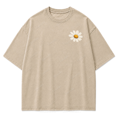 Always Take the Scenic Route Washed Print Tee