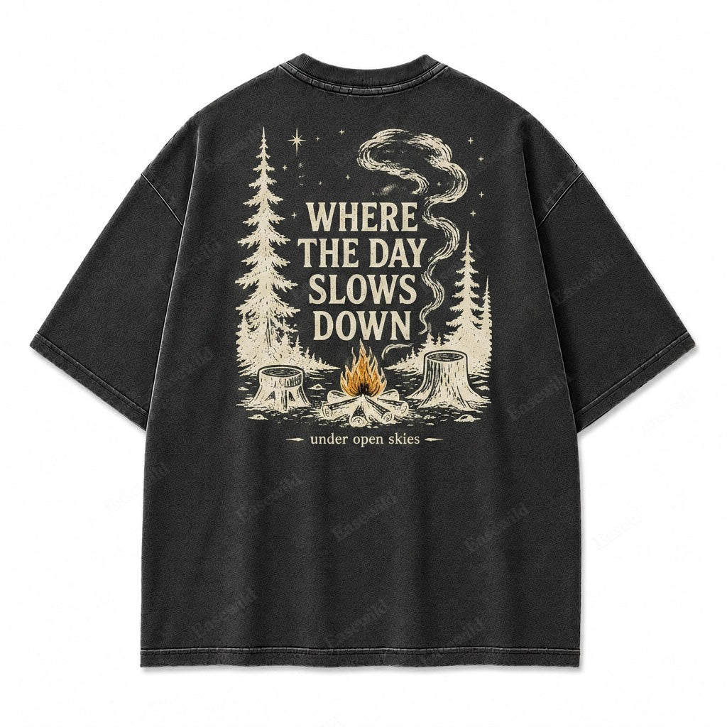 T-shirt graphique Ciel dégagé Jour tranquille