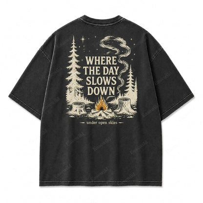 T-shirt graphique Ciel dégagé Jour tranquille