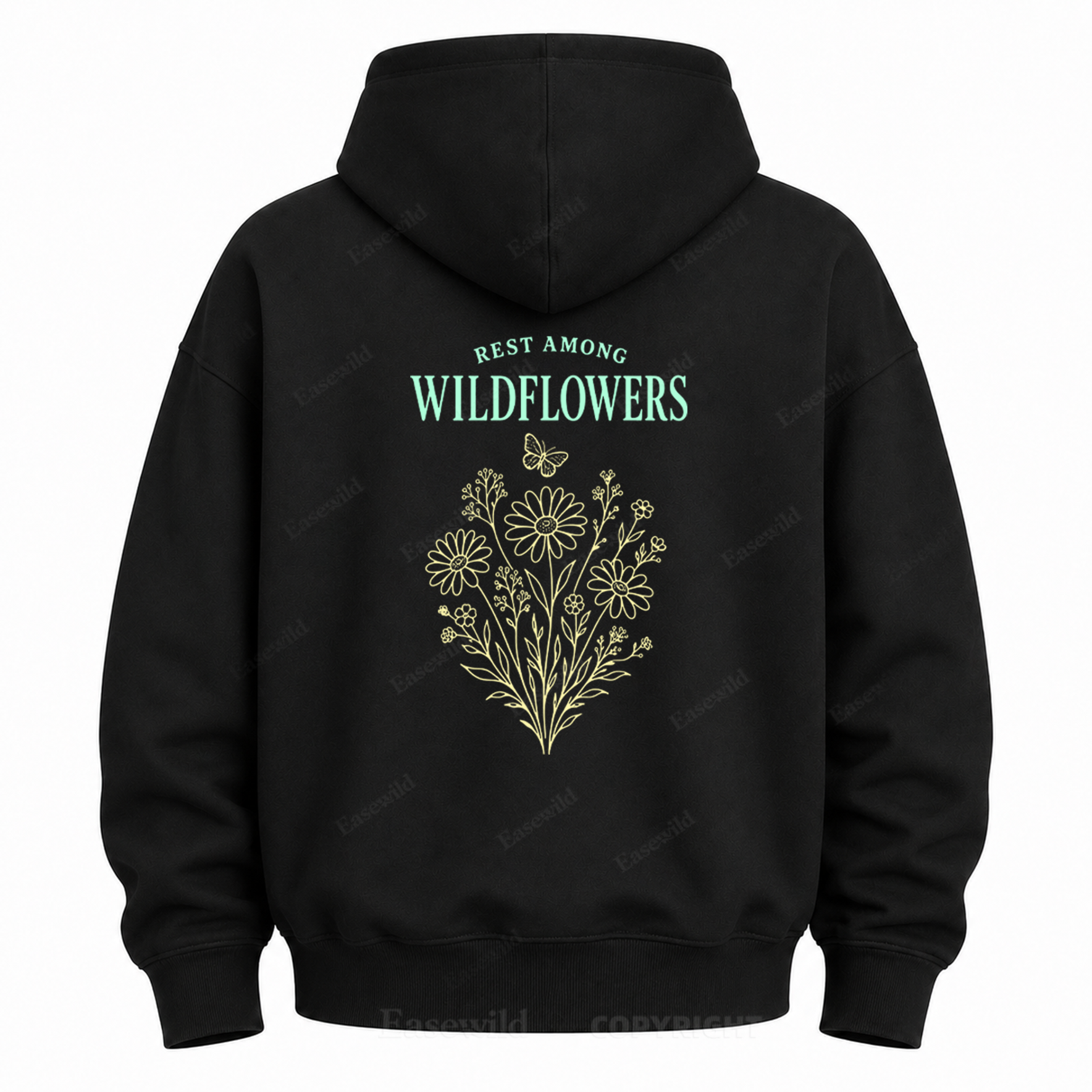 Rest Among Wildflowers Graphic Hoodie
