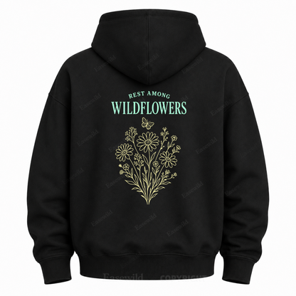Rest Among Wildflowers Graphic Hoodie