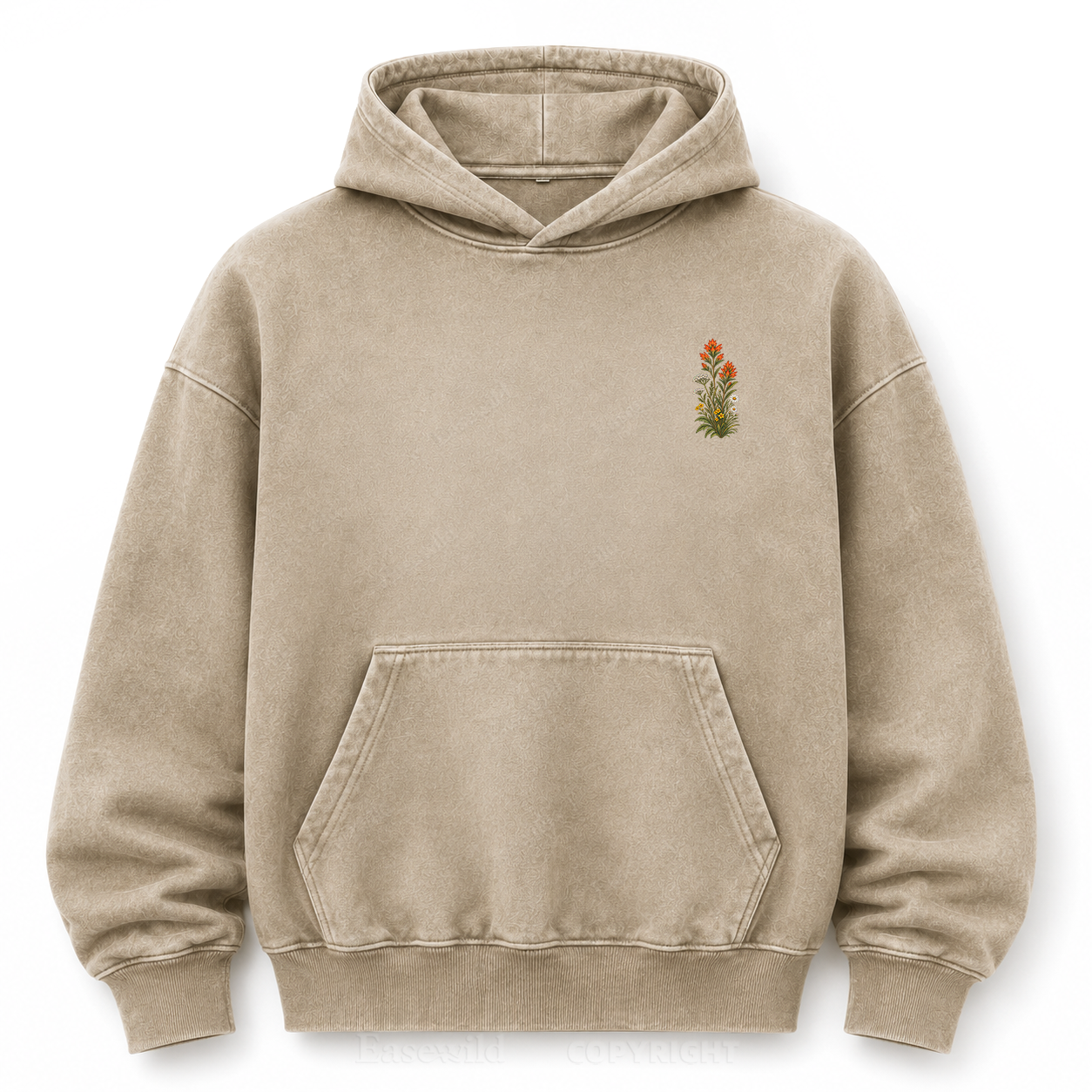 Where Peace Finds Me Vintage Mountain Washed Graphic Hoodie