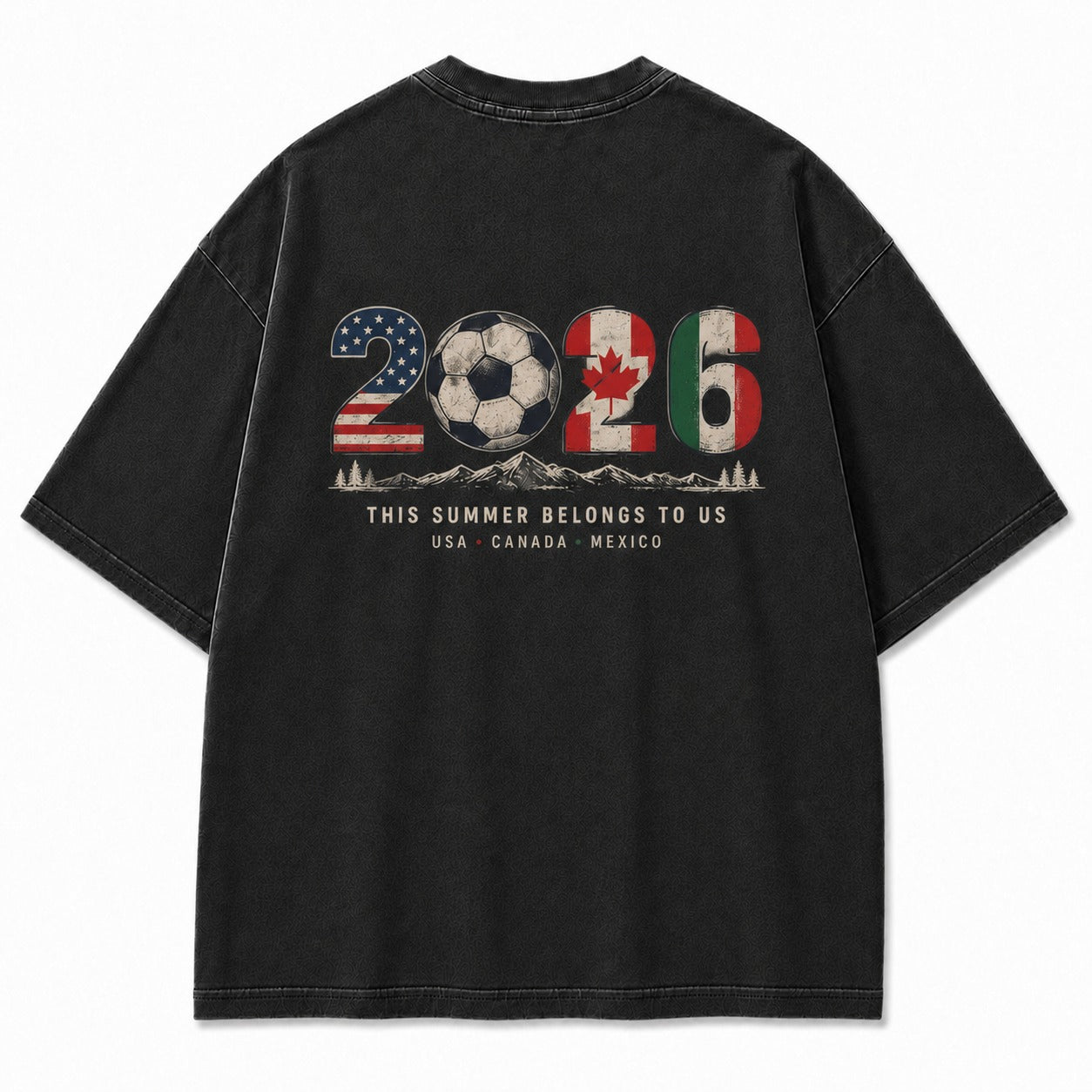 2026 Summer Soccer Spirit Washed T-Shirt
