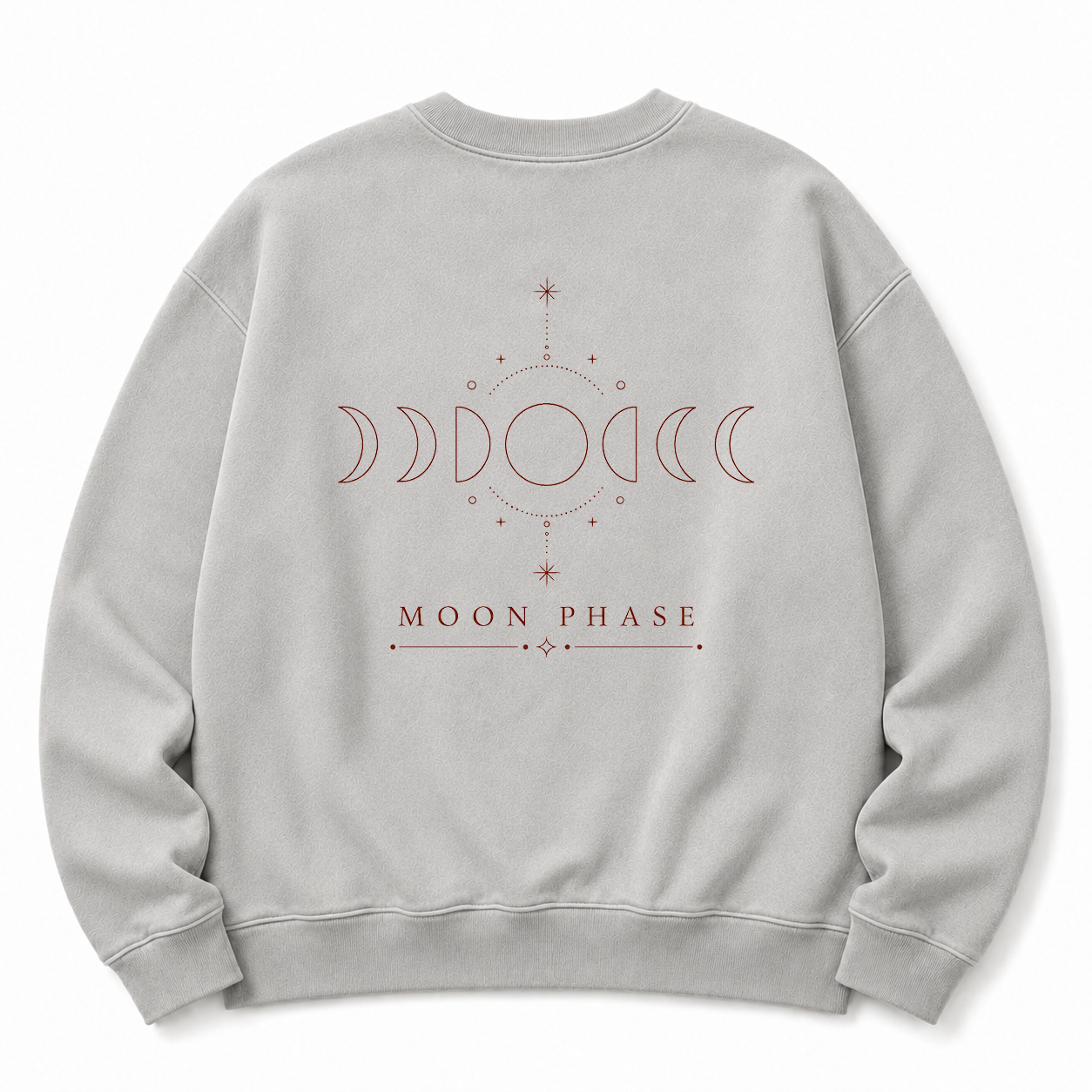 Moon Phase Celestial Washed Graphic Sweatshirt